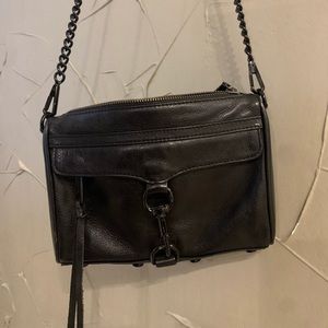 Rebecca Minkoff black leather crossbody bag